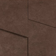 11x11 Terratech  Mosaic Concrete-Look Matte 3D-Geometric Porcelain Tile Deep Brown