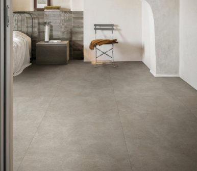 24x24 Terratech  Natural Concrete-Look Matte Smooth Porcelain Tile Taupe Gray