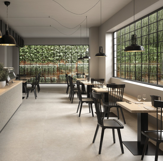 48x48 Mystone Moon Natural Concrete-Look Matte Smooth Porcelain Tile