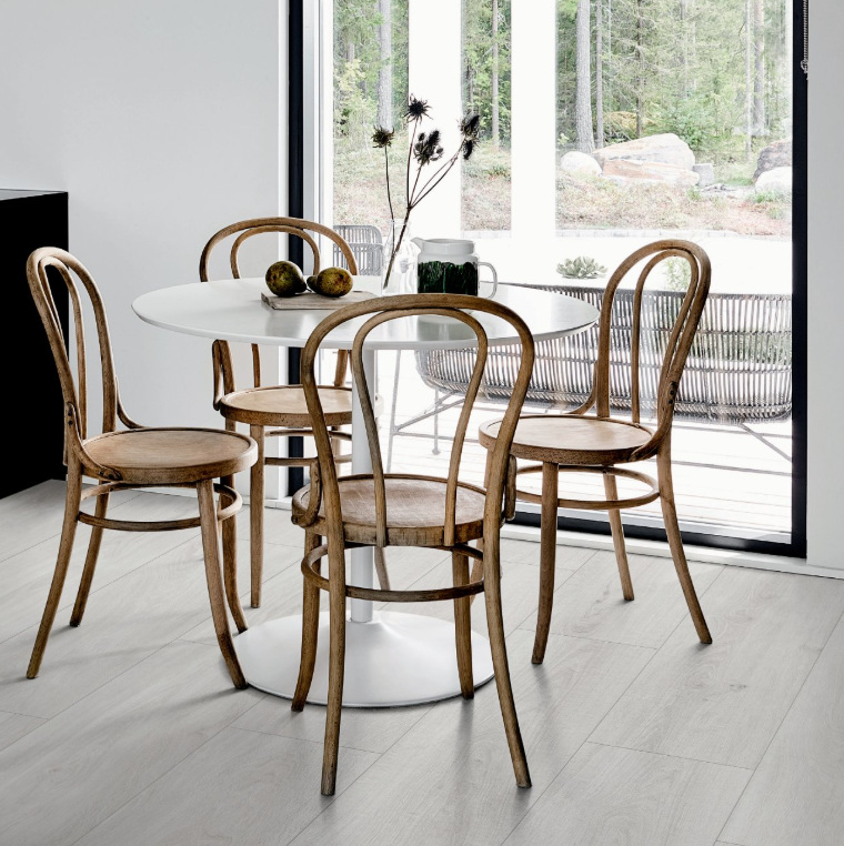 8x48 Oltre  Natural Wood-Look Matte Smooth Porcelain Tile White Oak