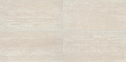 10x14 Cove Creek  Natural Stone-Look Matte Smooth Porcelain Tile Ivory Beige
