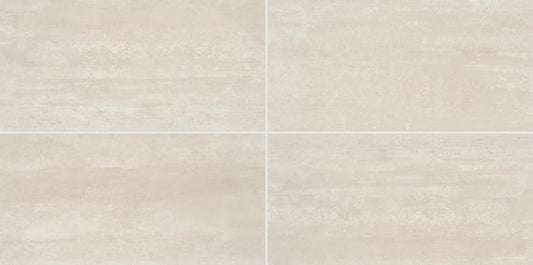 10x14 Cove Creek  Natural Stone-Look Matte Smooth Porcelain Tile Ivory Beige