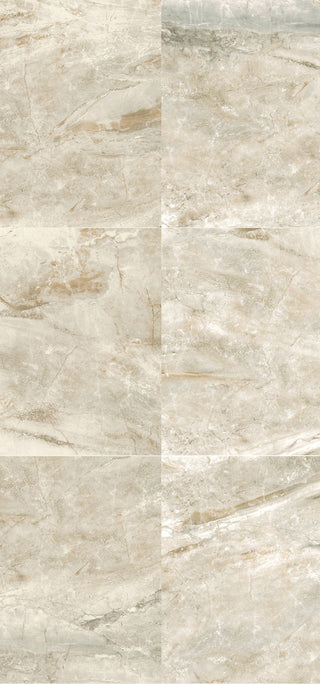 Cream Beige - 10x14 Danya Natural Stone-Look Matte Smooth Porcelain Tile