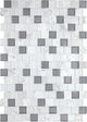 1x1 Perfit Mosaix Grid  Mosaic Marble-Look Polished Smooth Stone Tile Marble Gray