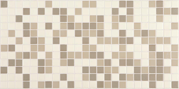 1x1 Unglazed Mosaics Random Pattern  Mosaic Mixed-Color Matte Smooth Porcelain Tile Beige