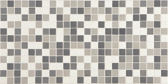 1x1 Unglazed Mosaics Random Pattern  Mosaic Mixed-Color Matte Smooth Porcelain Tile Gray