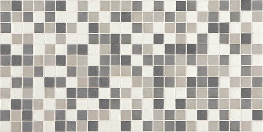 1x1 Unglazed Mosaics Random Pattern  Mosaic Mixed-Color Matte Smooth Porcelain Tile Gray