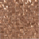 1x1 Structure Basketweave  Mosaic Metallic-Look Brushed 3D-Geometric Metal Tile Copper Brown