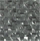 1x1 Structure Basketweave  Mosaic Metallic-Look Brushed 3D-Geometric Metal Tile Silver Gray