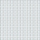 1x1 Color Wave Straight Joint  Mosaic Solid-Color Glossy Smooth Glass Tile White
