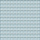1x1 Color Wave Straight Joint  Mosaic Solid-Color Glossy Smooth Glass Tile Aqua