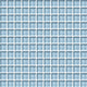1x1 Color Wave Straight Joint  Mosaic Solid-Color Glossy Smooth Glass Tile Light Blue