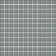 1x1 Color Wave Straight Joint  Mosaic Solid-Color Glossy Smooth Glass Tile Dark Gray