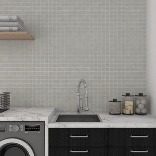 Granite Speckle - 12x24 Keystones Speckled Straight Joint Mosaic Mixed-Color Matte Smooth Porcelain Tile