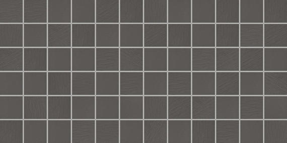 1x1 Keystones Straight Joint  Mosaic Solid-Color Matte Smooth Porcelain Tile Jet Black