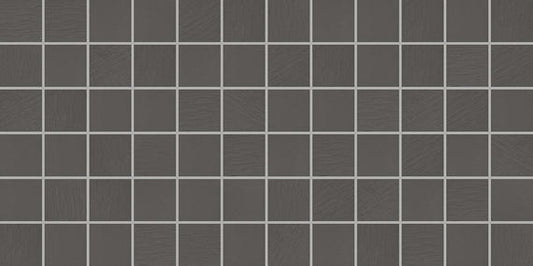 1x1 Keystones Straight Joint  Mosaic Solid-Color Matte Smooth Porcelain Tile Jet Black