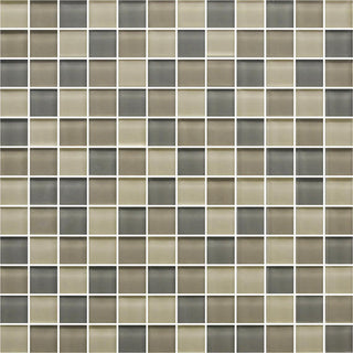 12x12 Color Appeal Mosaic Mixed-Color Glossy Smooth Glass Tile