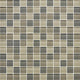 1x1 Color Appeal  Mosaic Mixed-Color Glossy Smooth Glass Tile Taupe Beige
