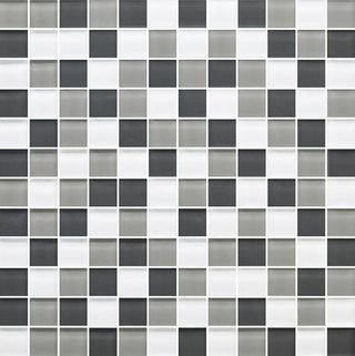 12x12 Color Appeal Mosaic Mixed-Color Glossy Smooth Glass Tile
