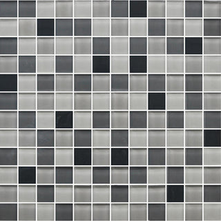 12x12 Color Appeal Mosaic Mixed-Color Glossy Smooth Glass Tile