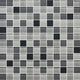 1x1 Color Appeal  Mosaic Mixed-Color Glossy Smooth Glass Tile Slate Gray