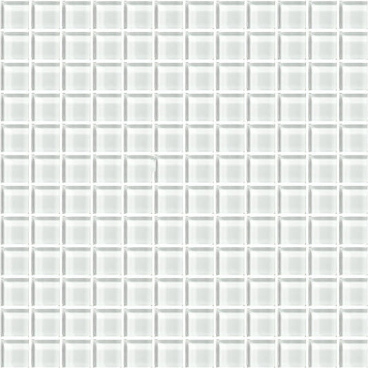 12x12 Color Appeal Mosaic Solid-Color Glossy Smooth Glass Tile