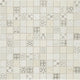 1x1 Uptown Glass Straight Joint Mosaic Mixed-Color Glossy Smooth Glass Tile Light Beige