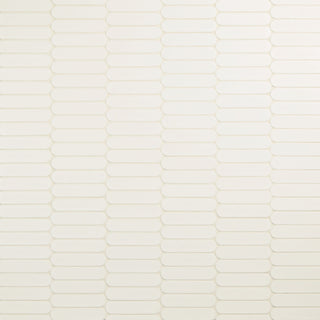 Pure White - 13x12 Artefino Element Oval Mosaic Solid-Color Matte Smooth Ceramic Tile