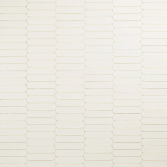 13x12 Artefino Element Oval Mosaic Solid-Color Matte Smooth Ceramic Tile