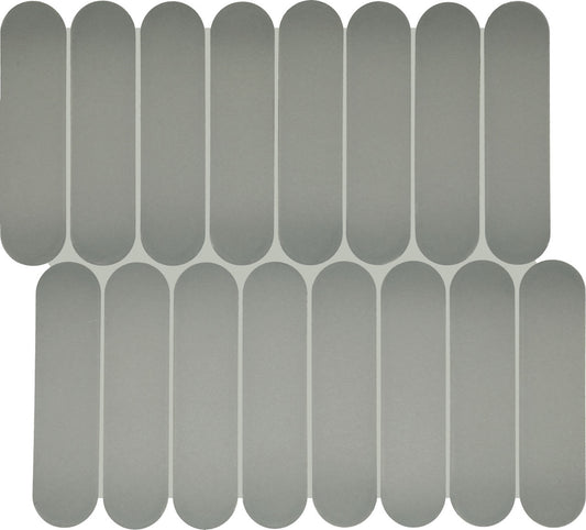 13x12 Artefino Element Oval Mosaic Solid-Color Matte Smooth Ceramic Tile