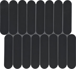 13x12 Artefino Element Oval Mosaic Solid-Color Matte Smooth Ceramic Tile
