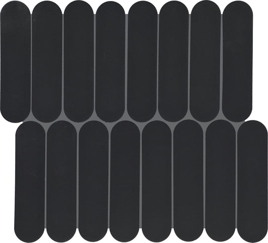 13x12 Artefino Element Oval Mosaic Solid-Color Matte Smooth Ceramic Tile