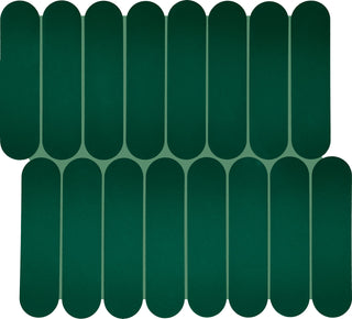 13x12 Artefino Element Oval Mosaic Solid-Color Matte Smooth Ceramic Tile