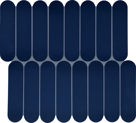 13x12 Artefino Element Oval Mosaic Solid-Color Matte Smooth Ceramic Tile