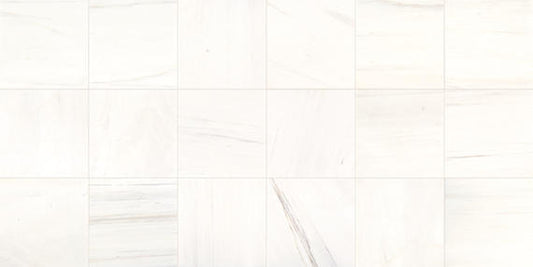 12x12 Marble Subway Pattern Natural Marble-Look Polished Smooth Marble Tile