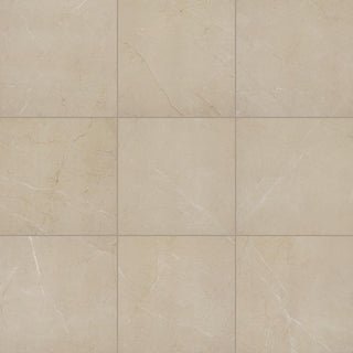 12x12 Perpetuo Natural Marble-Look Polished Smooth Porcelain Tile