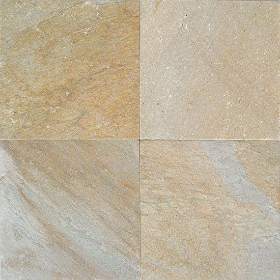 12x12 Slate Random Pattern Stone-Look Honed Textured Slate Tile