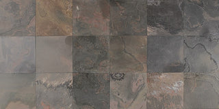 12x12 Slate Random Pattern Stone-Look Honed Textured Slate Tile