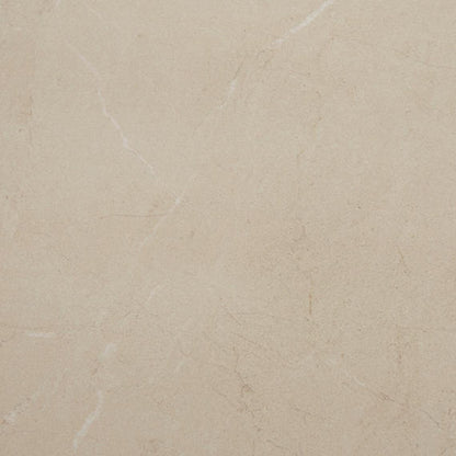 12x12 Perpetuo Light Veining  Natural Marble-Look Matte Smooth Porcelain Tile Warm Beige