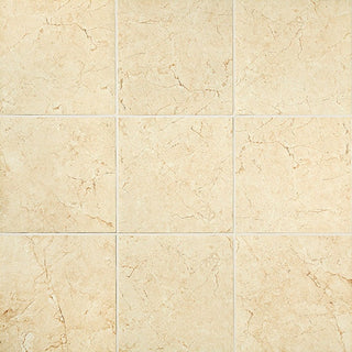 12x12 Mirasol Natural Marble-Look Matte Smooth Porcelain Tile