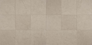 12x12 Limestone Grid Patterned Concrete-Look Honed Smooth Limestone Tile