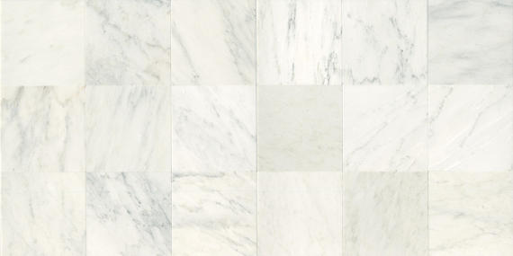 12x12 Marble Subway Pattern Light Veining Natural Marble-Look Honed Smooth Marble Tile White Marble