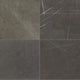 12x12 Marble Linear  Natural Marble-Look Honed Riven Marble Tile Charcoal Gray