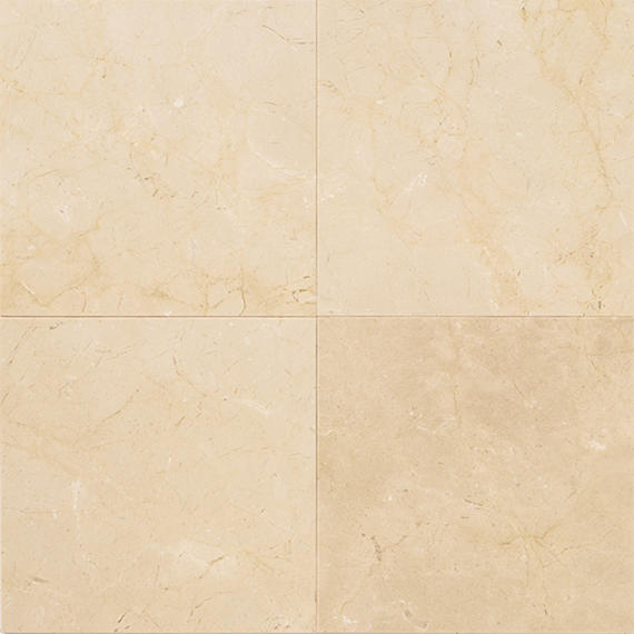 12x12 Marble Grid Light Veining Natural Marble-Look Honed Smooth Marble Tile Beige Marble