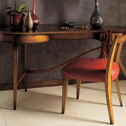 12x12 Marble Grid Light Veining Natural Marble-Look Honed Smooth Marble Tile