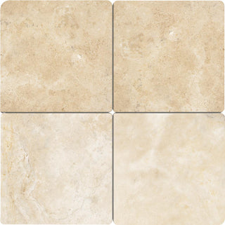 12x12 Travertine Light Veining Natural Travertine-Look Honed Natural Travertine Tile
