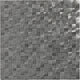 1/2x1 Structure  Mosaic Metallic-Look Brushed 3D-Geometric Cube Metal Tile Silver