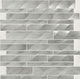 12x12 Structure Linear  Mosaic Metallic-Look Satin Polished Metal Tile Steel Gray