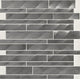 12x12 Structure Linear  Mosaic Metallic-Look Satin Polished Metal Tile Silver Gray