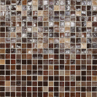 12x12 1/2 City Lights Straight Joint Mosaic Mixed-Color Glossy Smooth Glass Tile